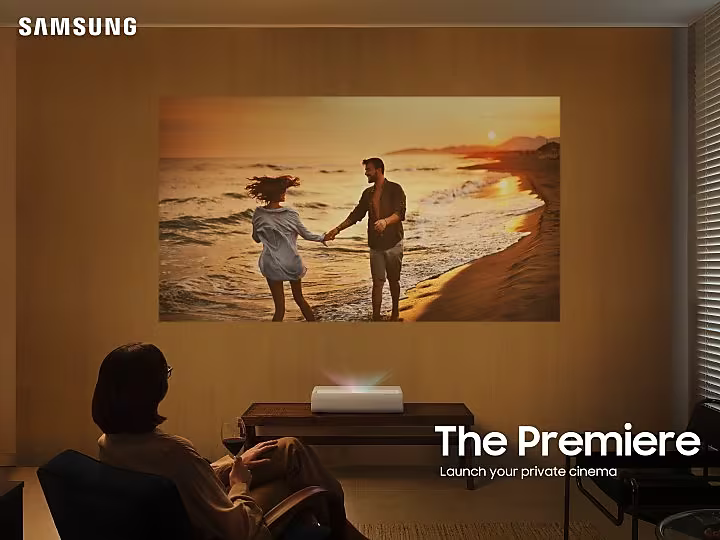Unleash the Ultimate Home Theater Experience with Samsung's 120-Inch Smart 4K Laser Projector