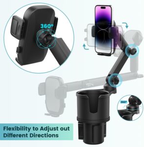 SCRWVESS Cup Holder Phone Mount: Your 2-in-1 Partner for a Secure and Convenient Drive
