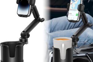 SCRWVESS Cup Holder Phone Mount: Your 2-in-1 Partner for a Secure and Convenient Drive