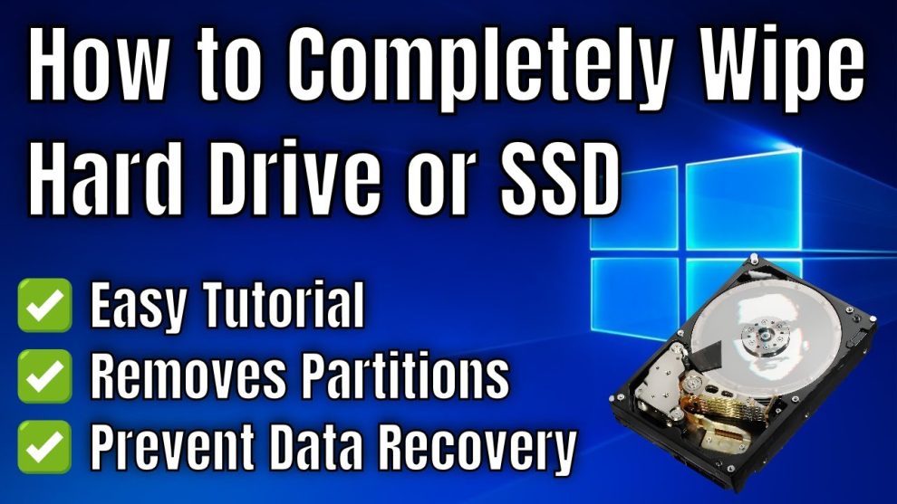 How to Securely Wipe a Hard Drive Before Disposal