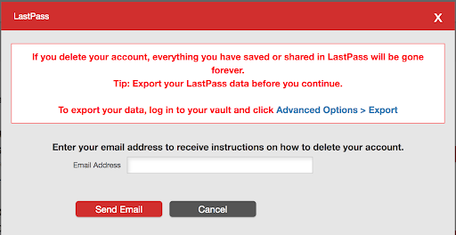 How to Delete LastPass Account