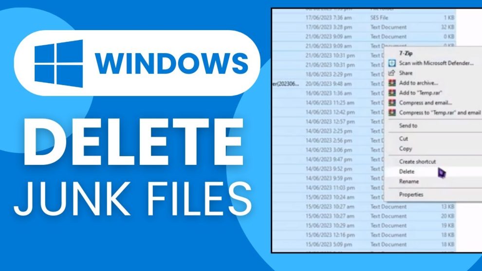 How to Delete Junk Files in Windows 11