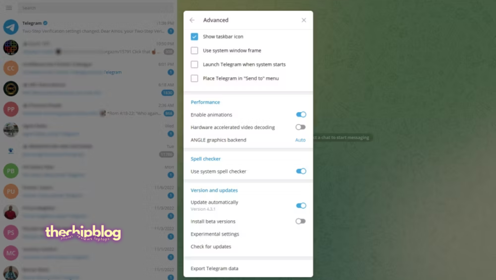 How to Logout Telegram Account