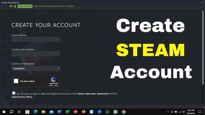 How to create a Steam Account