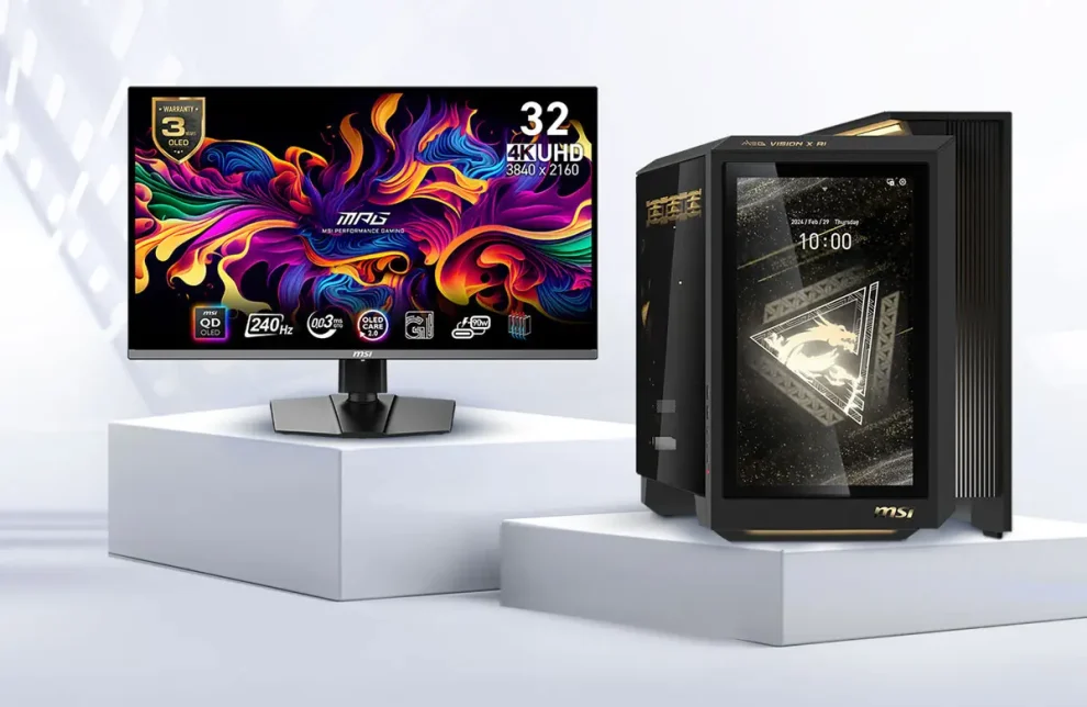 The MSI MAG 341CQP QD-OLED Gaming Monitor