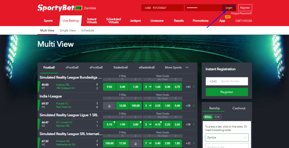 SportyBET Open Bet System