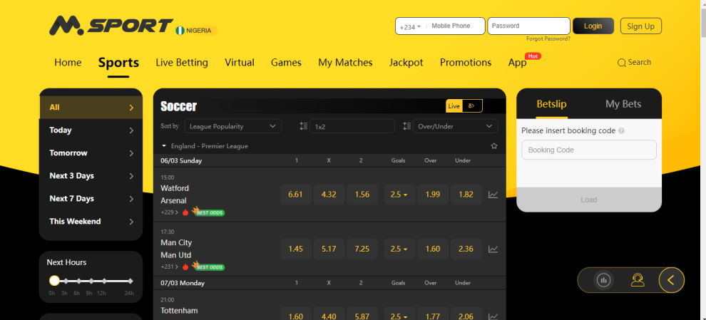 MSport Bet Account Login