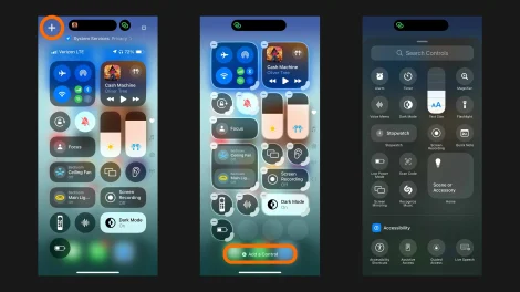 The iOS 18's cluttered Photos app or expanded Control Center