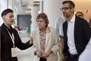 Google CEO Sundar Pichai announced a $250,000 grant for AI education in Pittsburgh.