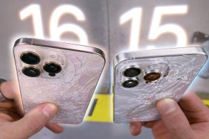 The iPhone 16 Pro drop test, putting Apple's new Ceramic Shield to the ultimate durability challenge against its predecessor