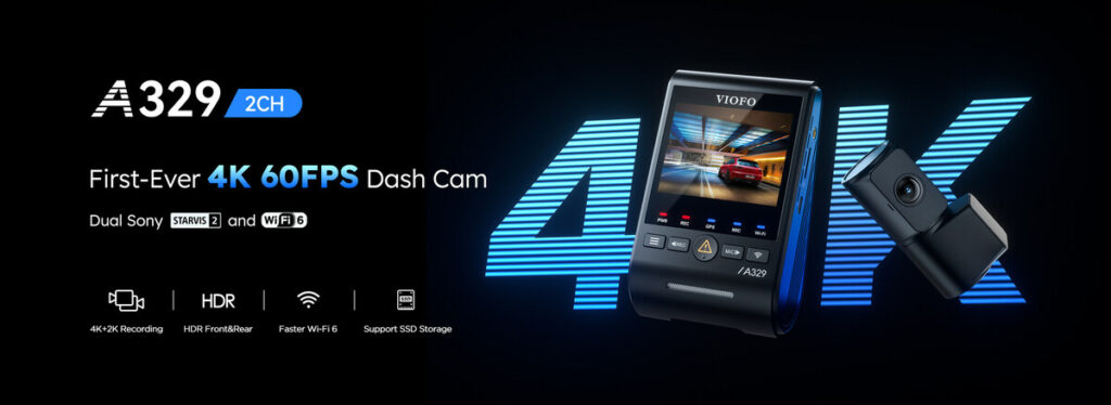 Viofo A329 Raises the Bar for Premium Dash Cams with 4K Excellence