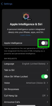 Here is How to Opt Out of Apple Intelligence Features