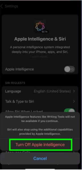 Here is How to Opt Out of Apple Intelligence Features