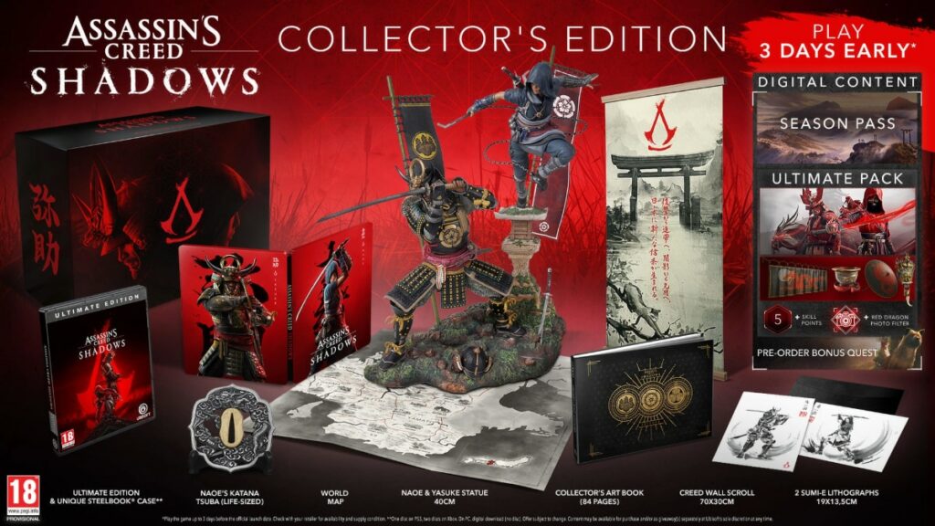 Assassin's Creed Shadows Collector's Edition Undergoes Major Revamp Following 2025 Delay, Price Drop Confirmed