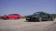 Audi RS 6 Avant GT Takes on R8 GT in Epic Drag Race Battle