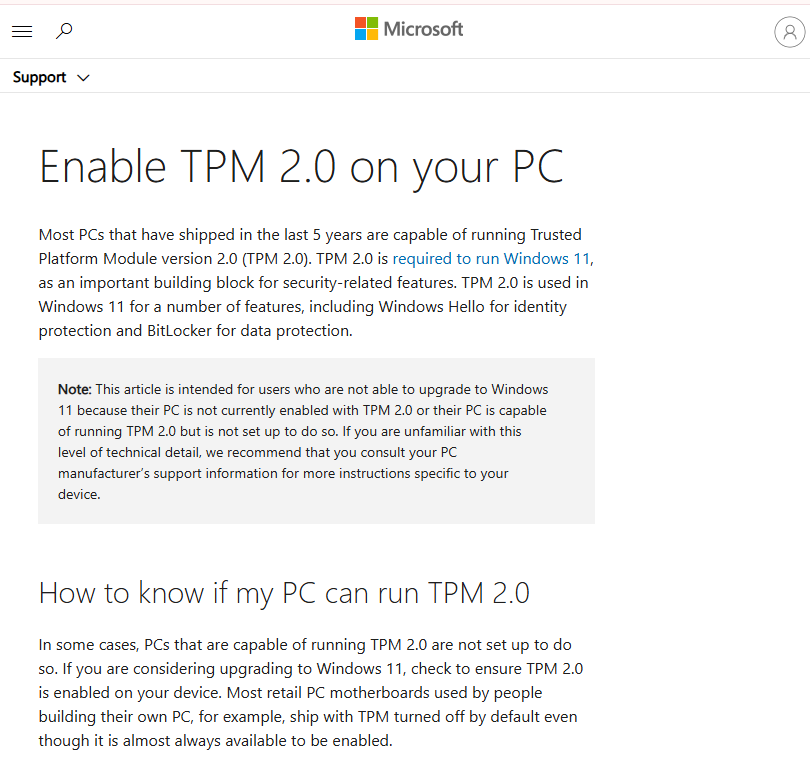 Microsoft's TPM 2.0 Mandate Draws Line in the Sand for Windows 11 Migration