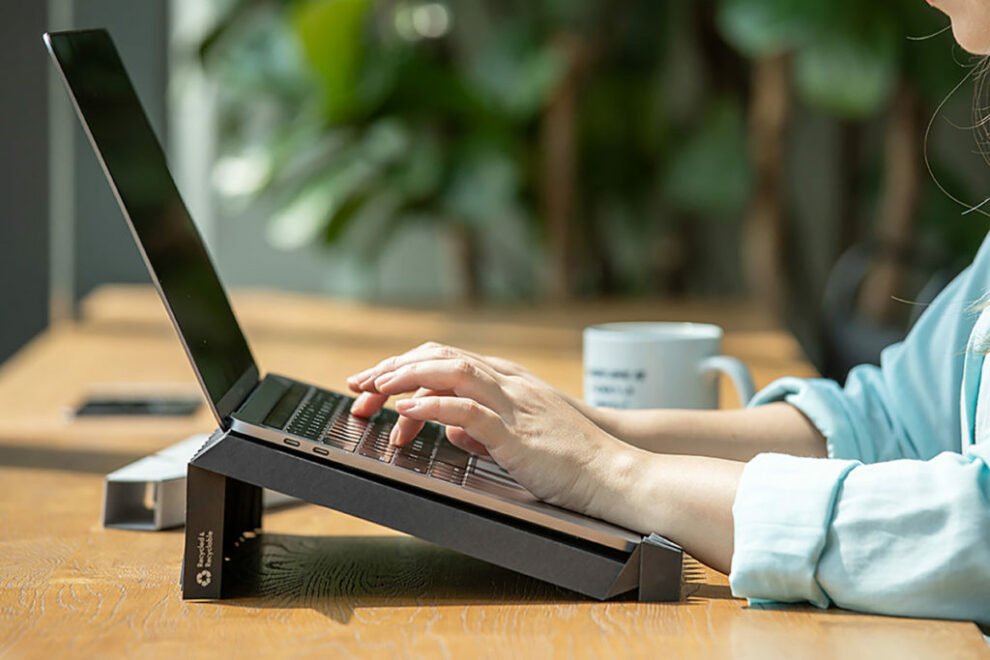 Origami Innovation Meets Sustainability: Paper Laptop Stand Redefines Eco-Friendly Tech Accessories